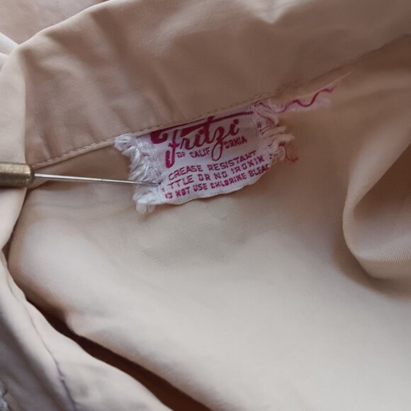 Vintage Women's Blouse Large 1950's Fritzi Calfirnia Darter Rik Rak Rockabilly - Picture 7 of 7